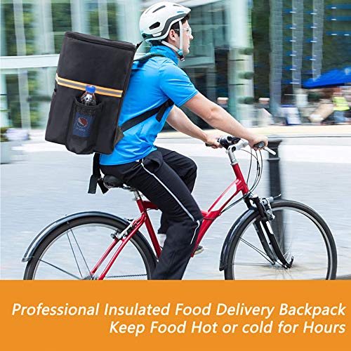 ISFC Thermal Food Delivery Backpack with Cup Holders,Insulated Pizza