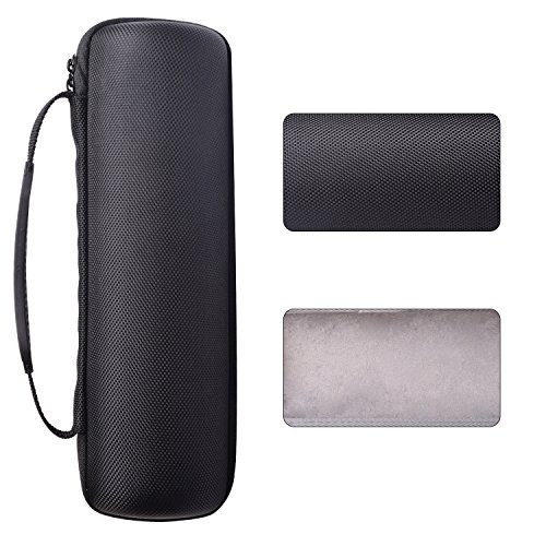 Hard Case For UE BOOM 2 & UE BOOM 1 EVA Travel Carrying Wireless Bluetooth Speaker,With Space For Cable And Charger Traveling Storage Protection,Soft Velvet liner & Classic Double Zipper Opening