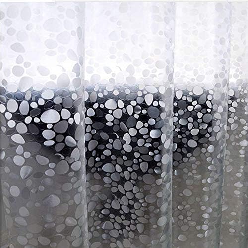 Homehold 3D Cobblestone Pattern EVA Shower Curtain Liner,Waterproof Mildew-Free Shower Curtain for Bathroom Eco Friendly with Bottom Magnets and Metal Grommets,100 CM Wide By 180 CM Long - Image 5