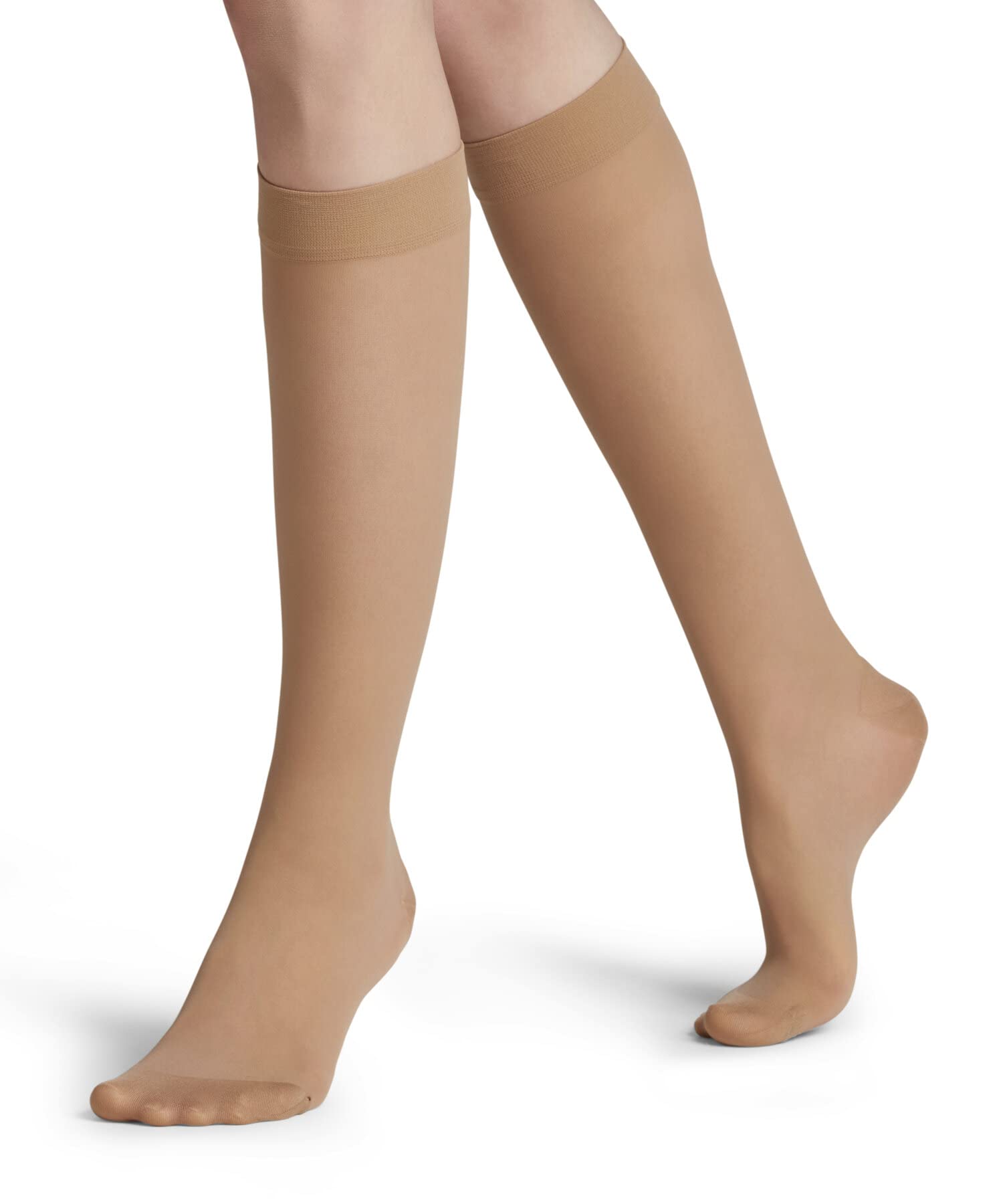 FALKE Women's Energize 30 DEN W Kh Sheer With Compression 1 Pair Knee-High Socks, Skin colour Cocoon 4059, 7-8