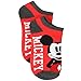 Disney Mickey Mouse 6 pack Socks (9-11 (Shoe: 4-10), Classic Mickey White/Red)