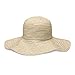 Wallaroo Hat Company Women’s Scrunchie Sun Hat – UPF 50+ Sun Protection, Packable and Adjustable Sizing for Medium Crown Sizes – Sun-Smart Hat for Travel, Poolside, Everyday (Natural/Brown Dots)