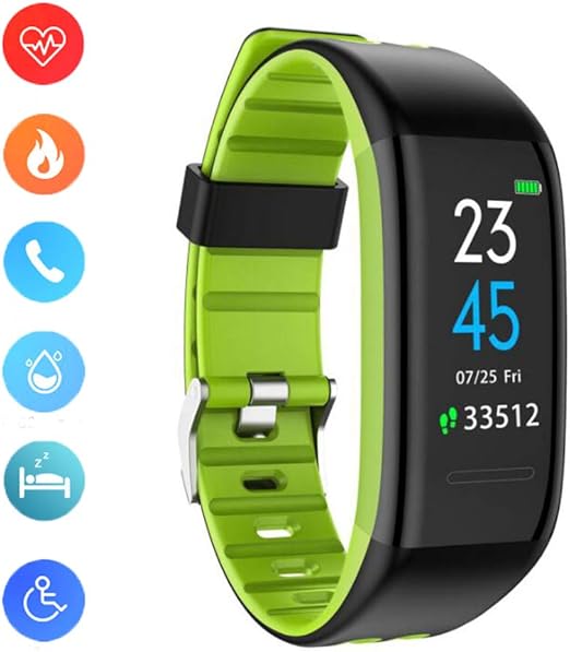 YK WATCH Reloj de Pulsera Fitness Inteligentes con Pulsómetros ...