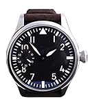 Parnis Classic St3600,44mm, Manual Winding, High Quality Leather Strap P011902