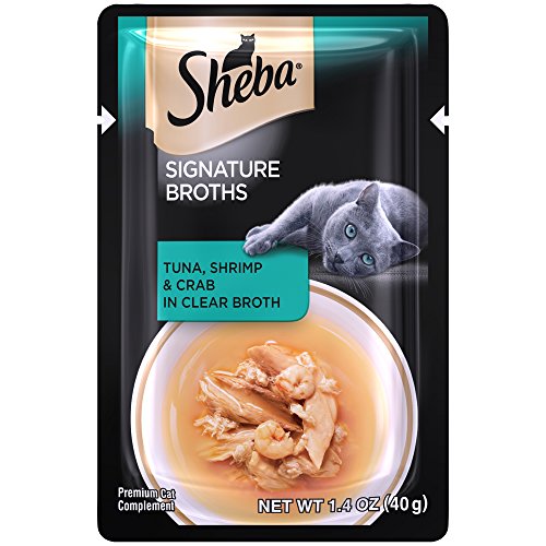 Sheba Signature Broths Tuna, Shrimp and Crab in Clear Broth Wet Cat Food (24 Count) - Thumbnail 6