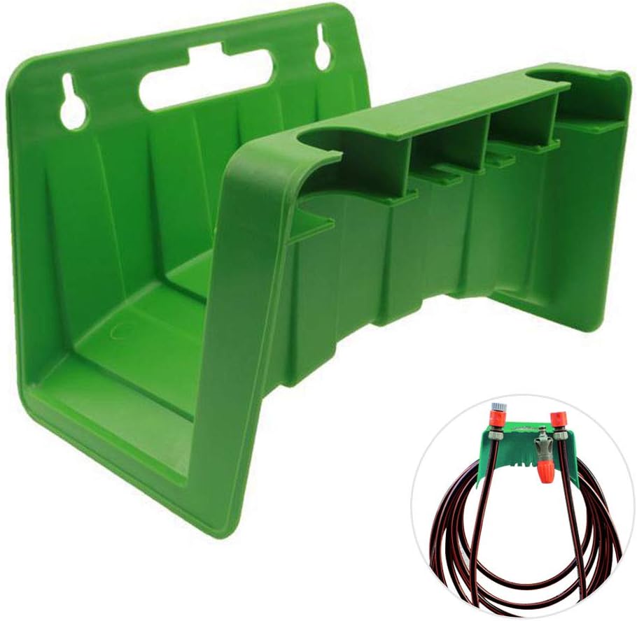 LISSO Garden Water Hose Holder Bracket Rack, Wall Mounted