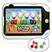 WolVol Kids Drum and Piano Musical Tablet - Durable Plastic with Easy Touch Button - Multi-Function Tablet Computer Toy for Kids