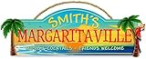 Redeye Laserworks Personalized Margaritaville with 3-D Palm Trees Hardboard Sign from