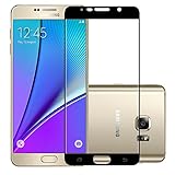 Amovo Galaxy Note 5 Screen Protector, 0.26mm Full Coverage, Anti-Glare/Anti-Fingerprint/Anti-Bubble & Touch Responsive Premium HD Clear Samsung Galaxy Note 5 Ballistic Glass Screen Protector (Black)