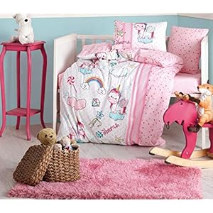 nojo unicorn crib bedding