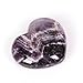 Natural Quartz Heart Amethyst Quartz Healing Gemstone Love Carved Polished Carved Palm Worry Stone Reiki Balancing