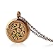 RoyAroma 2PCS Chocolate Color Aromatherapy Essential Oil Diffuser Necklace Pendant Locket Jewelry, 24