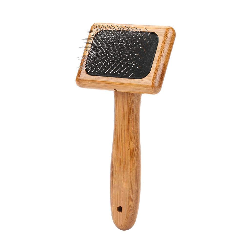 Fdit Pets Brush Dog Hair Comb Cat Needle Comb Bamboo Healthy Massage Cleaning Brush Shedding Pup Grooming Hair Removal(#2)