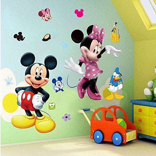 Mickey Mouse Wall Decal with Minnie and Donald Duck Clubhouse
