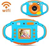 Kids Camera Toys for Boys,Gifts WiFi Rechargeable Shockproof Cute Mini Camera for Girls Anti-Drop Children digital Video Camera with 7 Color Filter Effect