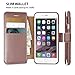 LUPA Legacy Compatible with iPhone 8 Wallet Case, Durable and Slim, Lightweight with Classic Design & Ultra-Strong Magnetic Closure, Faux Leather, Rose Gold, for iPhone 8 (2017)