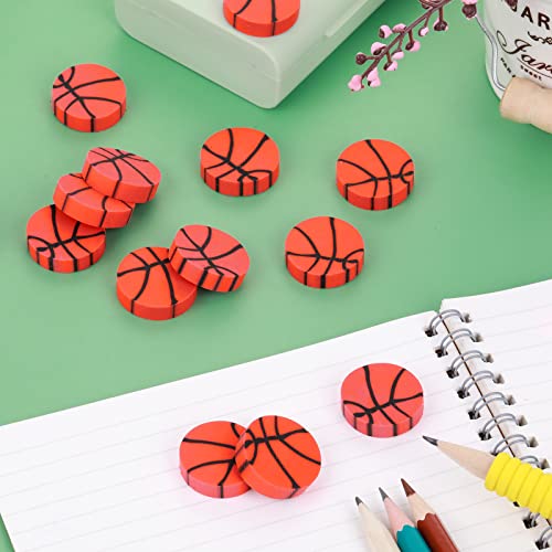 TIESOME Mini Pencil Erasers, 24 PCS Sports Ball Eraser Fun Erasers Cute