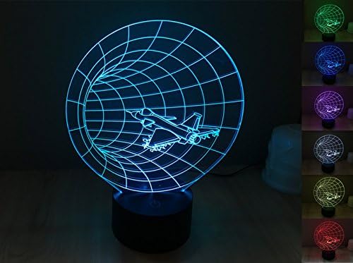 Phonecase 3D illusion Light,7 Color Gradual Changing LED Touch Switch Light for Kids Baby Bedroom- The Time Machine