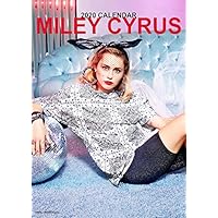 iPosters Bundle - 2 Items - Miley Cyrus 2020 Wall Calendar - Closed Size : 42 x 29.5 cm (16.5 x 11.5 Inches) and a Sheet of 70 Multi Colour Self Adhesive Dot Stickers