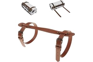 PU Leather Blanket Carry Strap, Flexible Yoga Mat Straps with Adjustable Buckles, Portable Tear-Resistant Carrying Handle, fo