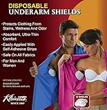 Kleinerts Disposable Peel & Stick Absorbent Underarm Pads. 12 PADS (6 Pair) Style # MW-4900. Measures 5" W x 5 3/4" L. Discreet, Comfortable, Sweat Free, Odor Blocker, Peel And Stick Dress Shields