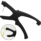 Universal Livestock Ear Tag Pliers Applicator for Easy Loading Ear Tags ﻿ | Cattle Ear Tagger with Foldable Stainless Steel Needle One-Piece Integrated Ear Tag Clamp Animal ID Card Installation Tools