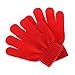 Pinksee Kids Boys Girls Winter Warm Stretchy Knitted Magic Gloves Red One Size
