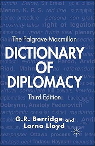 Amazon Com The Palgrave Macmillan Dictionary Of Diplomacy 9780230302990 Berridge G Lloyd L Books