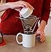 Pour Over Stainless Steel Coffee Dripper-4 Cup Drip Cone Best Reusable Manual Pourover Paperless Dripper Brewer No Rust Cone Ultra Fine Filter Fast Easy to Use and Clean Portable Maker