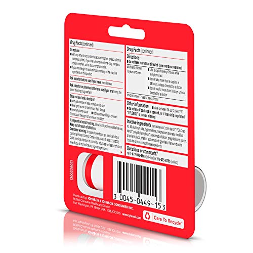 Tylenol Extra Strength Caplets 10 ct - Image 6