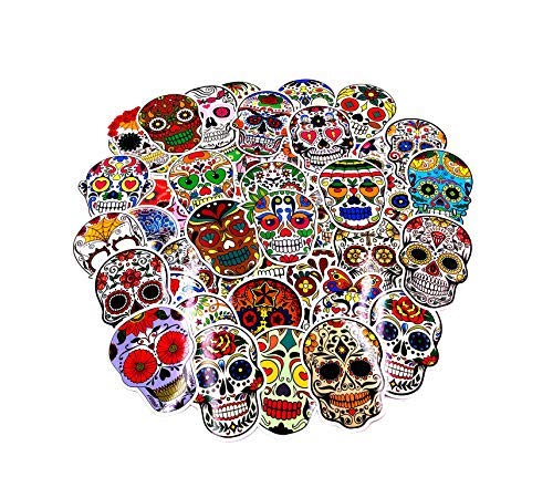 Dead Zombie Bottle Labels - Sugar Skull Stickers Calavera Decal Pack