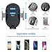 Megwoz Wireless Car Charger Mount, 7.5W/10W Fast Charging, Auto-Clamping, Dashboard Air Vent Phone Holder Mount, Compatible iPhone Xs/Xs Max/XR/X/8/8+, Samsung Note 9/8/7 S9/8/7 & Qi Enabled Devices