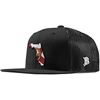 Branded Bills 'The 9 PVC' New Hampshire Patch Snapback Hat – Limited Edition Wool Blend Cap
