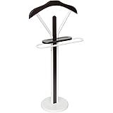 Indossatore Da Camera Ronald - Appendiabiti Con Gruccia E Portapantaloni In Legno E Metallo - Foto 5