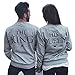 eshion King And His Queen Grey Couple T-Shirt Round Neck Loose Couple Shirt