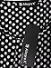 Allegra K Women Scoop Neck Sleeveless Dots Pleated Layered Dress, Black, Large