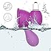 2 PCS Electric Nipples Sucker Pump-Pelepas Medical Silicone Silent Powerful Vibrating Bullet Breast Pump Clit Massager Teasers Sex Toys Suitable for Both Sexes (Purple)