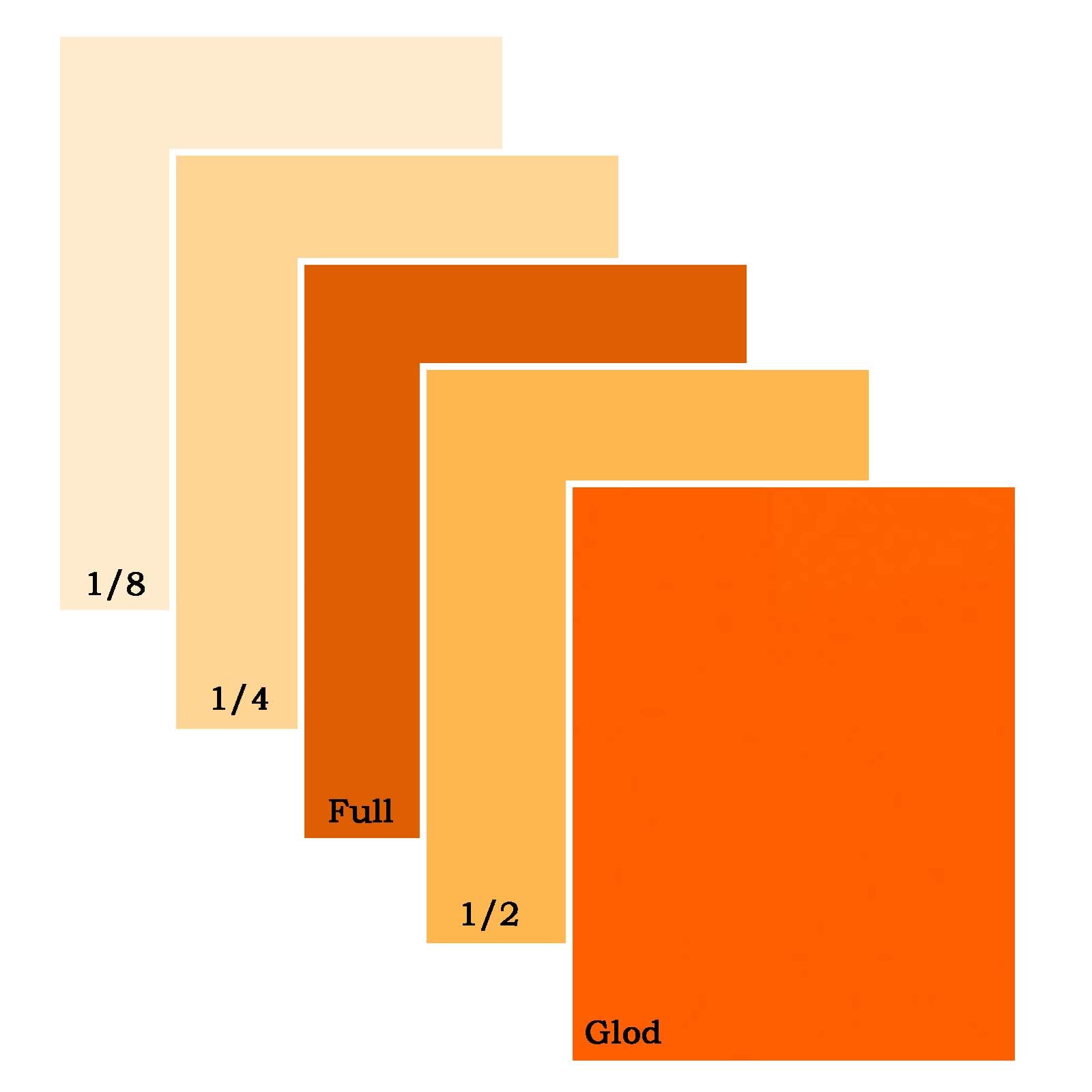 Photo 1 of 5 Pcs Lighting Gels Filter Transparent Orange Kit,Glod,Full,1/2,1/4,1/8 Cto Color Gels for Photography,Colored Flim for Lights Led Photo Flashlight Strobe 16x20 Inches