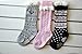 QandSweet 6 Pairs Baby Girl Knee-High Socks Toddler Princess Cute Non-skid Socks 8-36M (6 Colors)