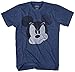 Mad Mickey Mouse Distressed Design T-Shirt for Adults(LG, Navy Heather)