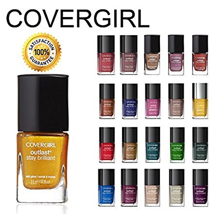 CoverGirl Outlast Stay Brilliant Nail Gloss Color Polish 5 Piece Random Set CoverGirl Outlast Stay Brilliant Nail Gloss Color Polish 5 Piece Random Set