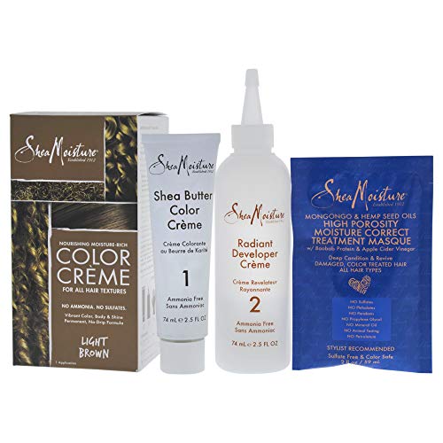 Shea Moisture Nourishing Hair Color Kit, Light Browm