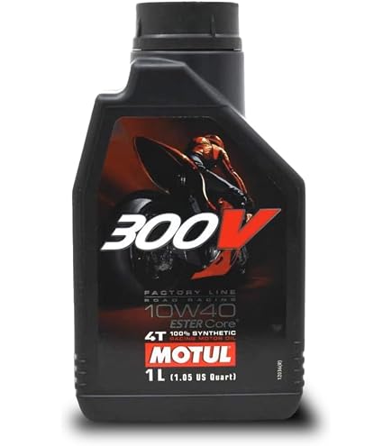 Amazon.com: Motul 4 Cycle 300 V 4T 10W40 1 Liter Bottle : Automotive