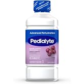 Pedialyte Advanced Rehydration Electrolyte Drink, Dye-Free Hydration, 1L | Grape, hydration drinks for adults &amp; kids with 3x electrolytes and 50% less sugar vs the leading sports drink*