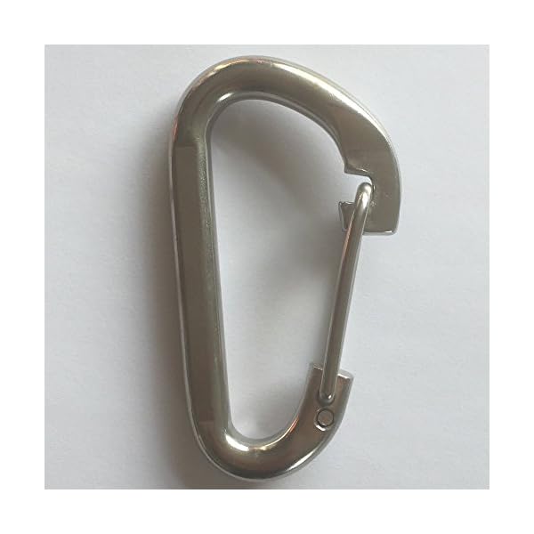 38-Stainless-Steel-316-Carabiner-Flat-Snap-Hook-with-Latch-Silver