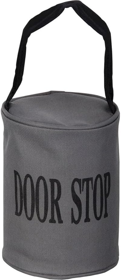 Esschert LH119 Doorstop with Handle, Gray - Sturdy Metal Design