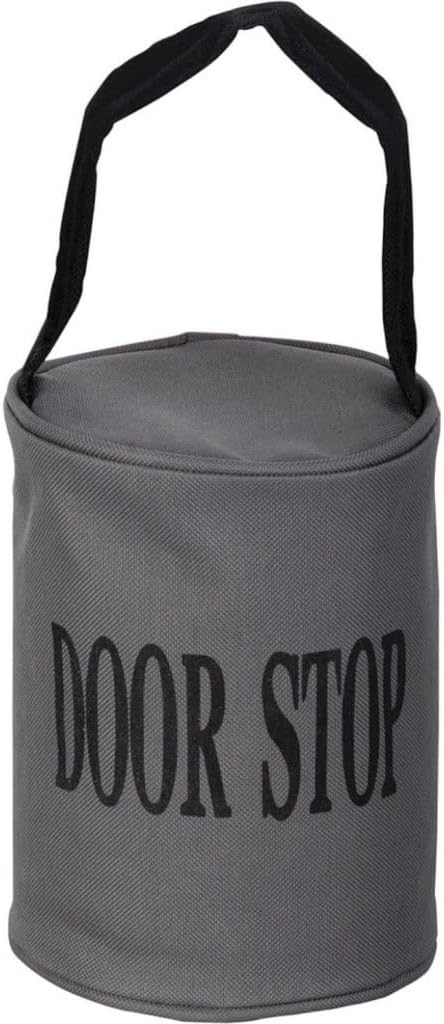 Esschert LH119 Doorstop with Handle, Gray - Sturdy Metal Design