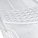 BDK MotorTrend Universal Fit 4-Piece Odorless Premium Heavy Duty All Weather Maximum Protection Car Floor Mat - Rubber (Clear)