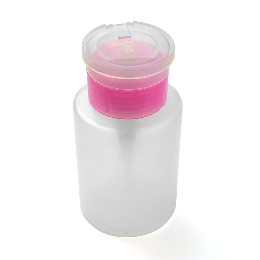 2 x Pink Pump Dispensers for Acetone and Nail Polish Remover