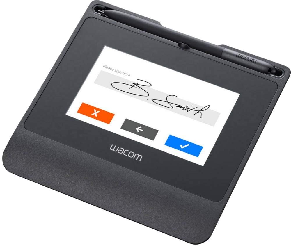 Wacom Signature Set with Reflective Colour 5 Inch LCD STU-540 Pad & Sign Pro PDF for Windows; Capture Handwritten Electronic Signatures in Real Time with Cordless and Battery-Free Pen